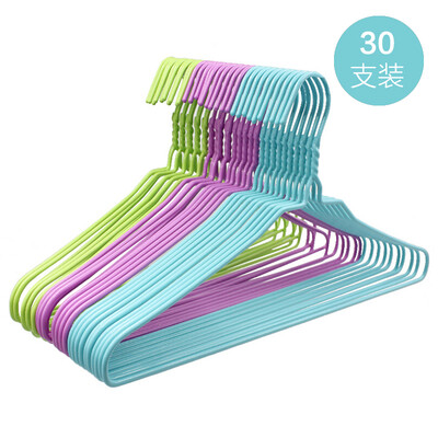 

Mengting 30 only hanger clothes hanging non-slip dip plastic drying clothes rack 425cm wide blue green powder 0092