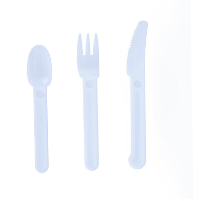 

Disposable One-time BPA Free Plant-Based Eco-Friendly PP Plastic Cutlery Utensils Pack Kit