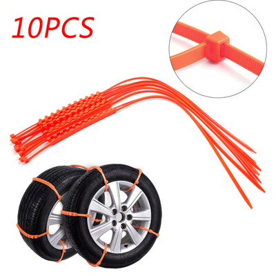 

10 New Car Truck Snow Tire Chain Anti-Skid Belt Urgent Winter Driving For SUV