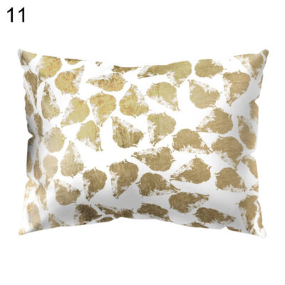 

Geometry Pattern Letters Leaf Throw Pillow Case Cushion Cover Home Car Decor
