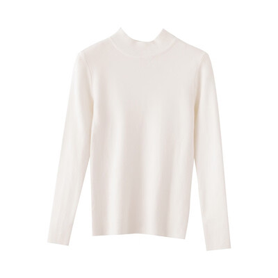 

6 Solid Color Autumn Winter New Slim Women Sweater Turtleneck Long-sleeved Knit Top