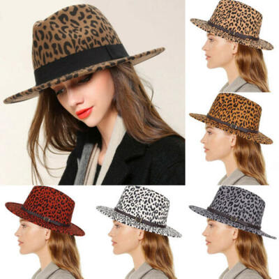 

Men Women Vintage Solid Hard Felt Fedora Hat Trilby Cap Gangster Wide Brim Hat
