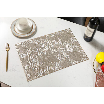 

PVC Hollow Coaster Pads Insulation Table Placemat Non-Slip Mat Kitchen 32465cm