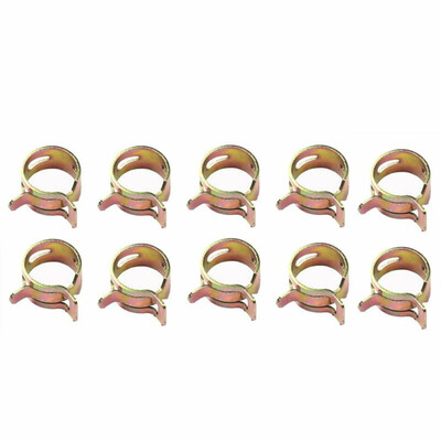 

10pcs ID 14 6 Mm Spring Clip Vacuum Fuel Oil Hose Line Band Clamp Low Pressure