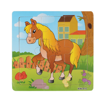 

Siaonvr Wooden Horse Jigsaw Toys For Kids Education And Learning Puzzles Toys