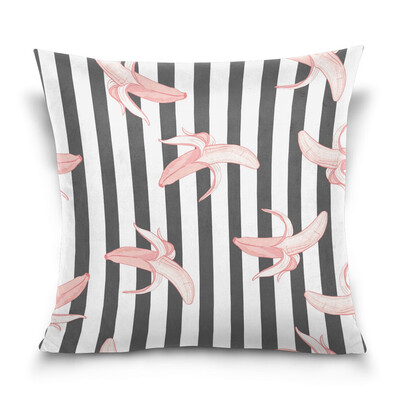 

ALAZA Throw Pillow Cover 16 X 16 inch Christmas Gift Cushion Cover with Banana Printed Pillowcase