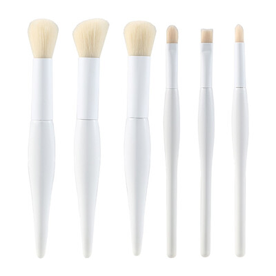 

Gobestart 6 Pcs Big Belly Makeup Tools Foundation Brush Blush Brush Loose Brush Makeup Set