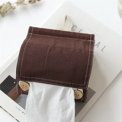 

Tissue Box Towel Papers Storage Bag Organizer Hanging Car Toilet Napkins Cover