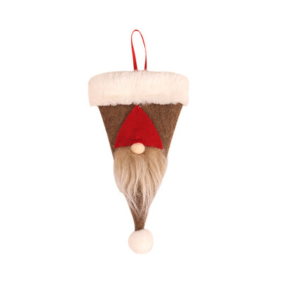 

Hat Design Knife Spoon Fork Bag Christmas Silverware Holder Pockets Candy Cover Party Wedding Holiday Decoration