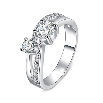 

New Fashion Love Forever Ring Zircon Women Big Rings Fine Jewelry