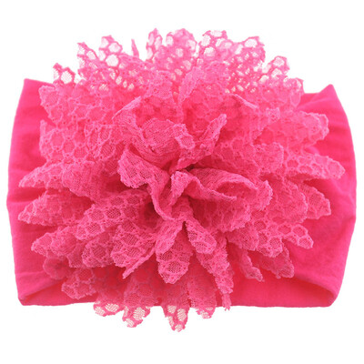 

New Baby Girls Big Lace Floral Design Headband Headwear Apparel Photography Prop Party Gift