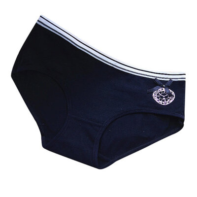 

New Women Sexy Low Waist Cotton Lace Briefs Panties Bowknot Underwear Thong G-String