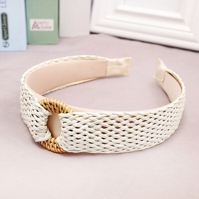 

1PC European&American Style Retro Straw Simple And Simple Headband