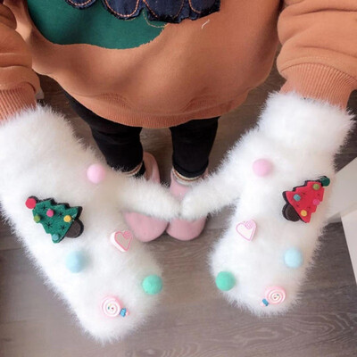

Winter Casual Fashion Baby Cute Cartoon Warm Gloves Childrens Full Finger Mittens