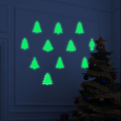 

Toponeto Christmas Glow Snowman Wall Stickers Living Room Luminous Stickers Window Decor