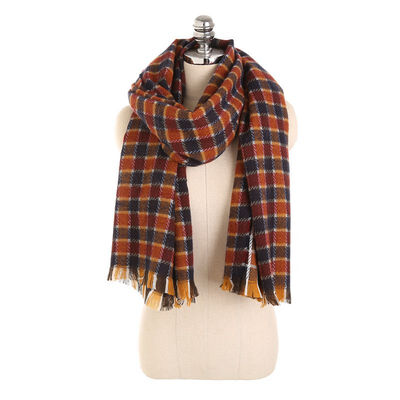 

New Autumn Winter Womens Plaid Scarf Plaid Girls Long Warm Cashmere Scarves Shawl Female Fashion Scarf Wraps 192cm 755cm