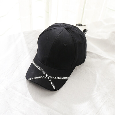 

Summer hat female Cap Korean spring tide Joker curved brim long belt lovers baseball cap student leisure