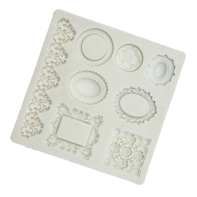

Photo frame Fondant Silicone Mold Cake Border Decoration Cupcake Topper Jewelry Polymer Clay Crafting Projects