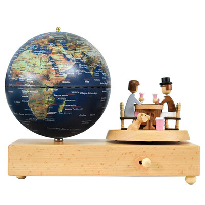 

Meet scene Fun globe 5 inches 13cm satellite touch lamp music bell globe