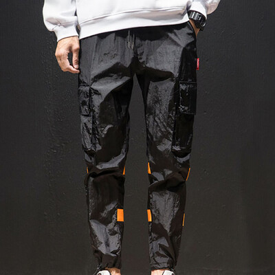 

Gobestart Mens Sport Casual Loose Sports Trousers Tight-drying Multi-pocket Pants