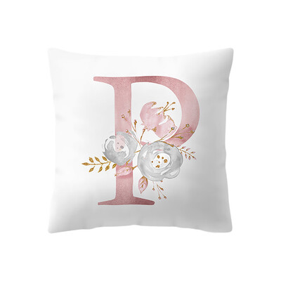 

JPGIF 45x45 cm Kinder Zimmer Dekoration Brief Kissen Englisch Alphabet pillowcases