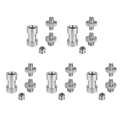

14"-20 to 38"-16 Threaded Screw Adapter Converter Female Spigot Reducer Bushing Screw Mount Set for Camera Tripod Monopod Ballhe