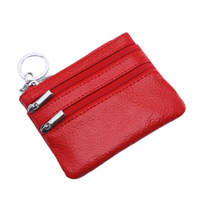 

Women Solid Color Zipper Pocket Coin Wallet Purse Clutches Bag Pouch Card Holder