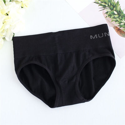 

Letters Printed Ultra-slim Seamless Mid Rise Cozy Briefs Womens Underwear Breathable Panties Comfortable Female Underwear