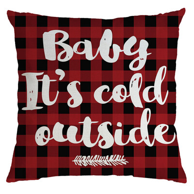

Tailored Christmas Pillow Cover Pillowcases Decorative Sofa Cushion Cover 45x45cm