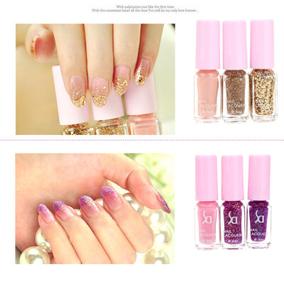 

Magic Three-color Gradient Nail Polish Set Environmental Health Candy Colors Nontoxic