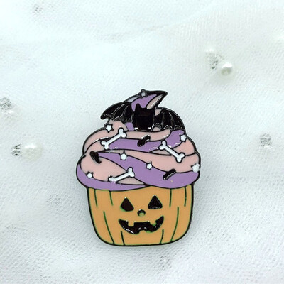 

fashion Halloween Pumpkin Brooch Creative Dress Accessories Cartoon Halloween Brooch Charm Multi-Colour