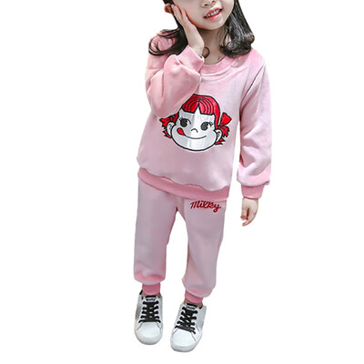 

Autumn Baby Boys Girls Set Long Sleeve Thicken Letter Printing Sweatshirt TopsPants Trouser Casual Costume Set