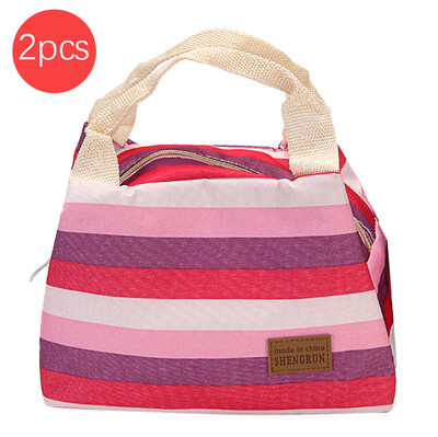 

Gobestart New Thermal Insulated Lunch Box Tote Cooler Zipper Bag Bento Lunch Pouch