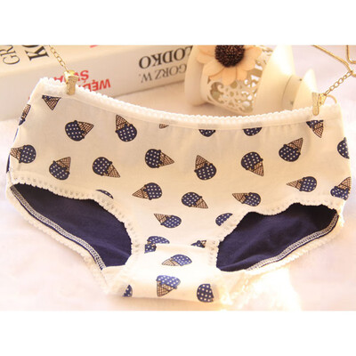 

Cotton Women Briefs Korea-based Ice Cream Cute Panties Low-rise Lace Women Underwear Girls Cheap Wholesale Girl Panties