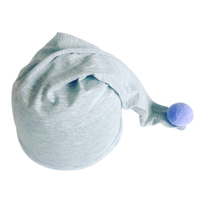 

Newborn Baby Hat Cotton Double-Layer Hand-Tailed Hat Hair Ball Caps Toddler Girls Sleep Tire Caps Child Cap