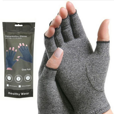 

Arthritis Gloves with Grips - Textured Open Finger Compression Hand Gloves for Rheumatoid&Osteoarthritis - Joint Pain Relie