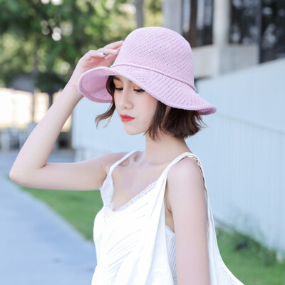 

The Korean version of Xia Bais fishing cap is worn with a bow-tie straw hat