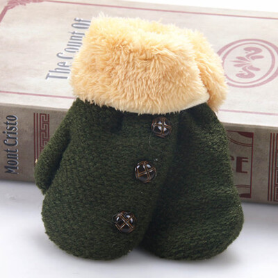 

Arrival Winter Baby Boys Girls Knitted Gloves Warm Rope Full Finger Mittens Gloves For Children Toddler Kids