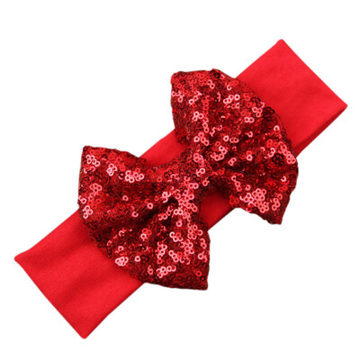 

Girls Hairgrips Cute Sequin Bowknot Design Headband Children Dance Party Princess Hair Accessories 0-3 Years