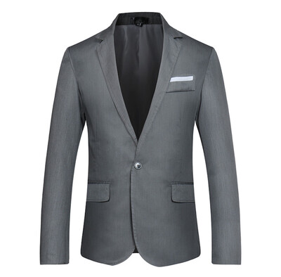 

Toponeto Mens Fashion England Solid Color High Quality Casual Single Breasted Suit