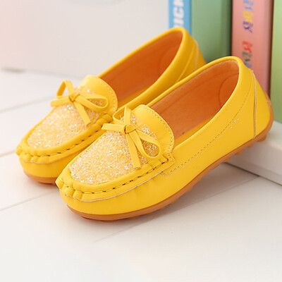 

1-10Y PU Leather Children Shoes Casual Styles Teenager Girls Shoes Soft Comfortable Loafers Slip On Kids Shoes