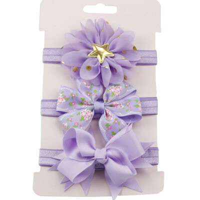 

3pcsset Baby Girl Accessories Green Flower Headband Korean Style Bow knot Party Princess Dress Decoration High Quality