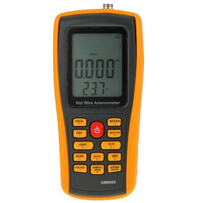 

Hot Wire Anemometer Digital Wind Gauge Air Flow Meter with Backlight for Windsurfing Flying