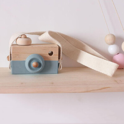 

Tailored Wooden Toy Camera Kids Creative Neck Hanging Rope Toy Photography Prop Gift