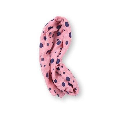 

Winter Scarf Children Girls New Fashion Cotton And Linen Scarf Dot Printed Warm In Winter