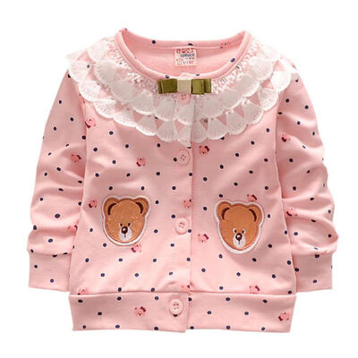 

New Baby cotton Tops autumn Winter Small children round necked strawberry hedging Kids long sleeves hot sale