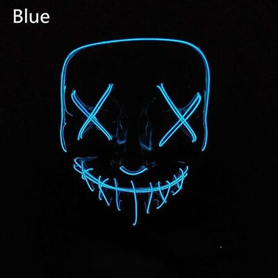 

Halloween Mask LED Light Up Party Masks The Purge Election Year Great Funny Masks Festival Cosplay Costume Supplies Glow In Dark