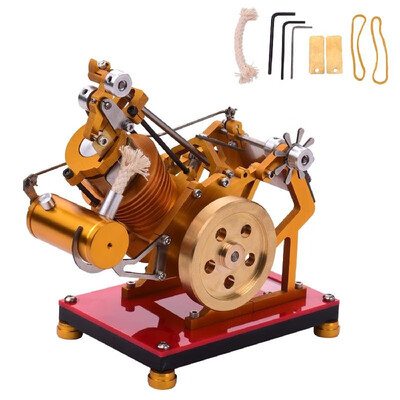 

Hot Air Stirling Engine Motor Model Educational Toy Teaching Aids Physics Science Experiment for Teacher Student Adult