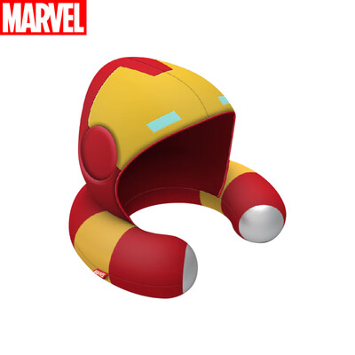 

Marvel MARVEL Iron Man Hooded U-shaped pillow hooded neck pillow lunch break portable plush pillow home supplies office must travel god