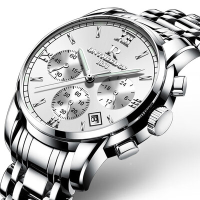 

2018 New watch Men Wrist Watches Casual waterproof stainless steel Quartz watch calendar